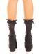 Шкарпетки ажурні з рюшами Leg Avenue Mini Bow Lace Anklet Black