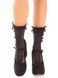 Шкарпетки ажурні з рюшами Leg Avenue Mini Bow Lace Anklet Black