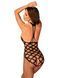 Сетчатый бодистокинг с имитацией боди Obsessive Bodystocking G332 S/M/L, black, с доступом