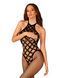 Сетчатый бодистокинг с имитацией боди Obsessive Bodystocking G332 S/M/L, black, с доступом