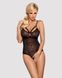 (SALE) Мереживне боді з доступом Obsessive 818-TED-1 teddy M/L, чорне