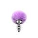 Анальная пробка с хвостом Alive Fluffy Twist Plug S Purple SO6306 фото 1