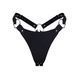 Сексуальні жіночі трусики з натуральної шкіри Feral Feelings String Bikini One Size чорні