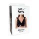 Лакований вініловий ліф з шипами Art of Sex - Mistress, чорний, розмір M