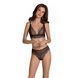 Комплект Passion AMBERLY SET black, S/M, бралет і трусики бразиліана