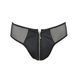 Мужские слипы на молнии Passion 042 SLIP TIMMY S/M Black, экокожа, сетка