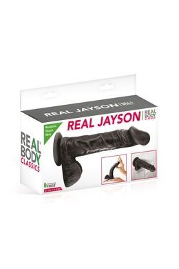 Фаллоимитатор на присоске Real Body Real Jayson Black диаметр 4 см SO4029 фото