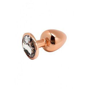 Анальна пробка Wooomy Tralalo Rose Gold Metal Plug M SO7428 фото