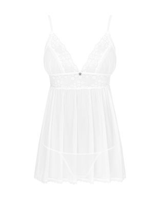 Пеньюар и трусики Obsessive Heavenlly babydoll & thong XS/S