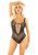 Боди Leg Avenue Rhinestone Net и Lace Bodysuit One Size, Black