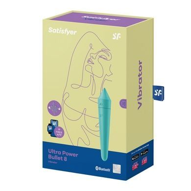 Мини вибратор Satisfyer Ultra Power Bullet 8 Turquoise SO5437 фото
