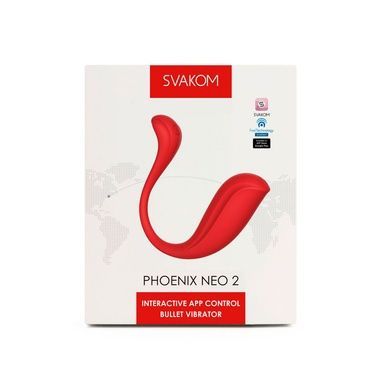 Интерактивное виброяйцо Svakom Phoenix Neo 2 Red SO7325 фото