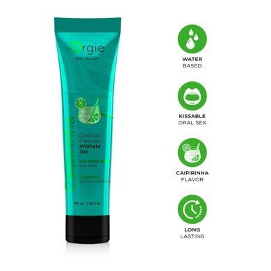 Оральна змазка Orgie Lube Tube коктейль кайпірінья 100мл SX1513 фото