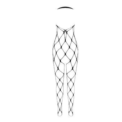 Бодістокінг у дуже велику сітку Passion BS091 black, з доступом One size