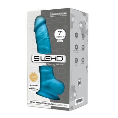 Фалоімітатор SilexD Johnny Blue діаметр 3,8 см SO8211 фото