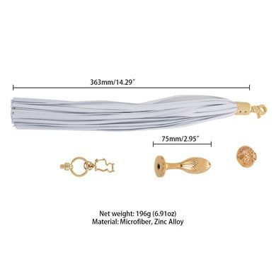 Анальна пробка з хвостом поні LOCKINK Tail Anal Pear SX0869 фото