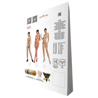 Бодістокінг у дуже велику сітку Passion BS091 black, з доступом One size