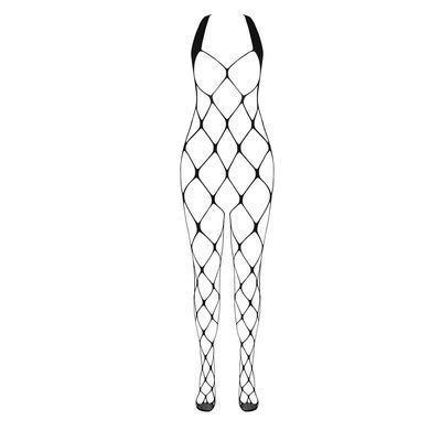 Бодістокінг у дуже велику сітку Passion BS091 black, з доступом One size