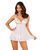 Пеньюар и трусики Obsessive Heavenlly babydoll & thong XS/S