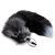 Анальна пробка з хвостом Alive Black And White Fox Tail M SO6322 фото