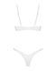 Комплект Obsessive Alissium 2-pcs set, M/L, кружево, лиф с мягкой чашкой, трусики танга