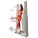 Сітчастий бодістокінг з відкритим животом Passion BS081 red One size