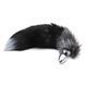Анальна пробка з хвостом Alive Black And White Fox Tail M SO6322 фото 2