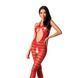 Сітчастий бодістокінг з відкритим животом Passion BS081 red One size