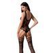Ажурний бодістокінг з імітацією панчіх Passion BS074 black One size