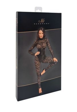 Комбінезон Noir Handmade F299 Enigma lace catsuit with underbust bodice - XXL