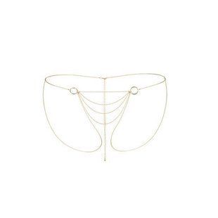 Ланцюжок-трусики Bijoux Indiscrets Magnifique Bikini Chain &ndash; Gold, прикраса для тіла