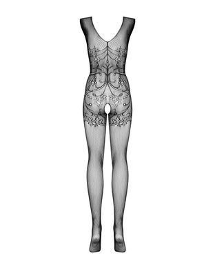 Бодистокинг Obsessive Bodystocking F234 S/M/L, абстрактный рисунок, глубокое декольте