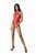 Бодистокинг с имитацией корсетной шнуровки Passion BS094 One Size, red, цветочный узор, с доступом