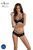 Комплект Passion DROSERA BIKINI black, L/XL, бюстгальтер и трусики-кюлоты