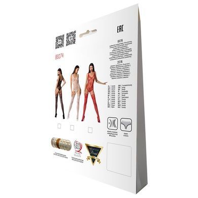 Ажурний бодістокінг з імітацією панчіх Passion BS074 red One size