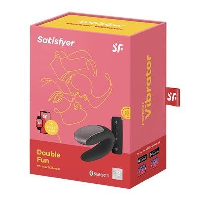 Смарт вибратор для пар Satisfyer Double Fun (Black) SO5058 фото