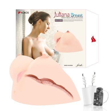 Мастурбатор Kokos Juilana Breast 2WayPlus з вібрацією SO2485 фото