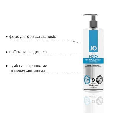 Змазка на водній основі JO H2O ORIGINAL 480 мл SO1692 фото