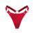 Сексуальні жіночі трусики з натуральної шкіри Feral Feelings String Bikini One Size червоні