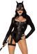 Еротичний костюм кішечки Leg Avenue Fierce Feline XS, боді, пояс з підв&rsquo;язкою, маска кішки