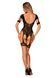 Нейлоновый бодистокинг с имитацией гартер Obsessive Bodystocking G334 S/M/L, black, с доступом