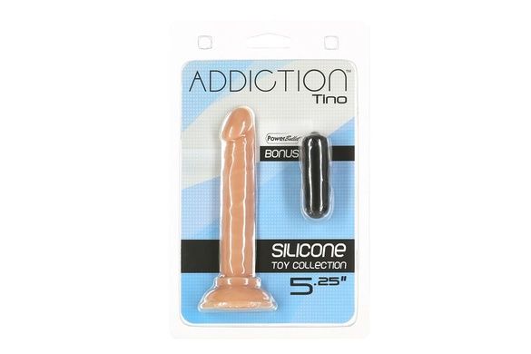 Фалоімітатор ADDICTION Tino 5.25 Silicone Dildo SO7754 фото