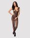 Бодистокинг Obsessive Bodystocking F234 S/M/L, абстрактный рисунок, глубокое декольте