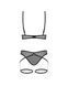 Комплект Obsessive Euridia 2-pcs set M/L, Черный