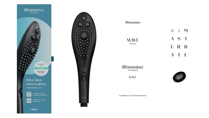 Насадка-стимулятор для душу Womanizer Wave Black SO8763 фото