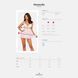 Пеньюар і трусики Obsessive Heavenlly babydoll & thong M/L білий