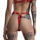 Сексуальні жіночі трусики з натуральної шкіри Feral Feelings String Bikini One Size червоні