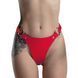 Сексуальні жіночі трусики з натуральної шкіри Feral Feelings String Bikini One Size червоні