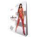 Ажурний бодістокінг з імітацією панчіх Passion BS074 red One size