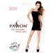Откровенное миниплатье на бретельках с сеткой по бокам Passion S/M/L черное